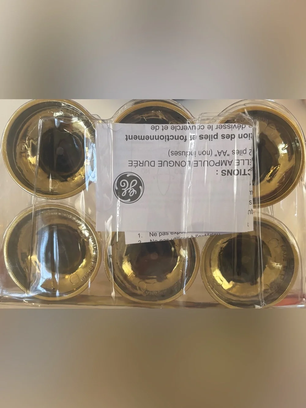 set of 6 Christmas window candles by GE NEW NWT